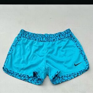 Nike - Kids' (Girls) Blue Printed Reversible Athletic Shorts